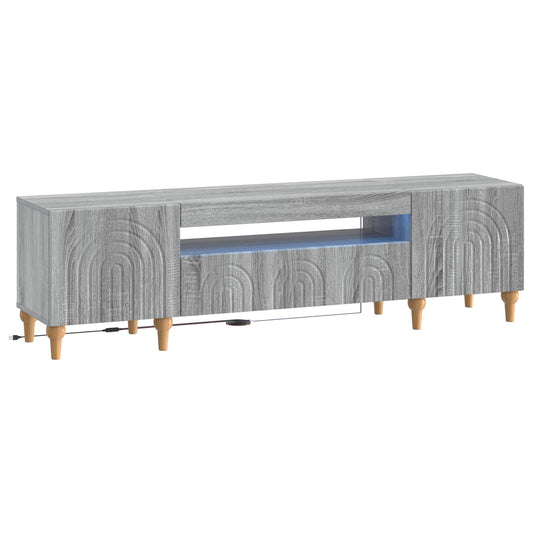LED TV Cabinet ALKMAAR 153 x 35 x 43 cm Grey Sonoma