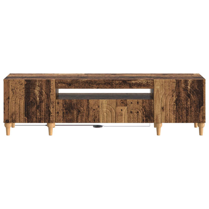 LED TV Cabinet Old Wood Engineered Wood