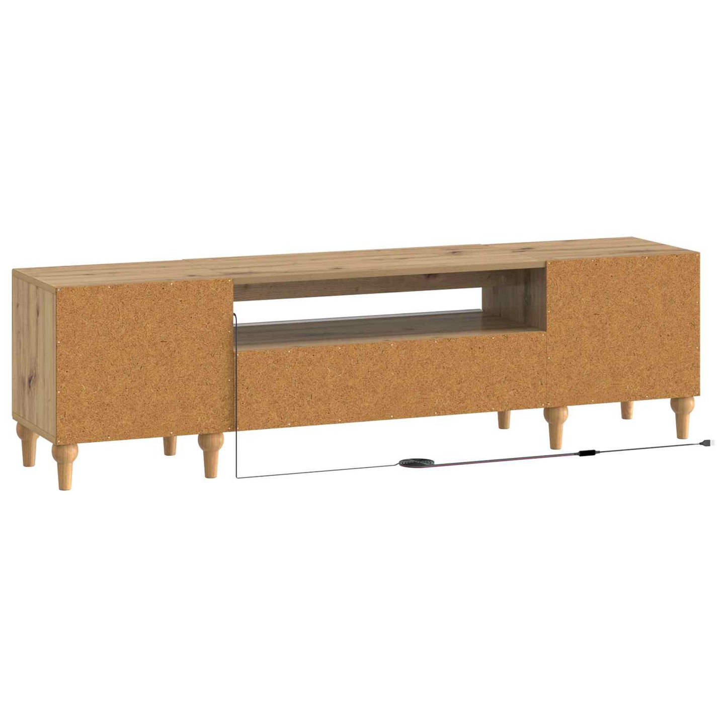 LED TV Cabinet Artisan Oak Engineered Wood