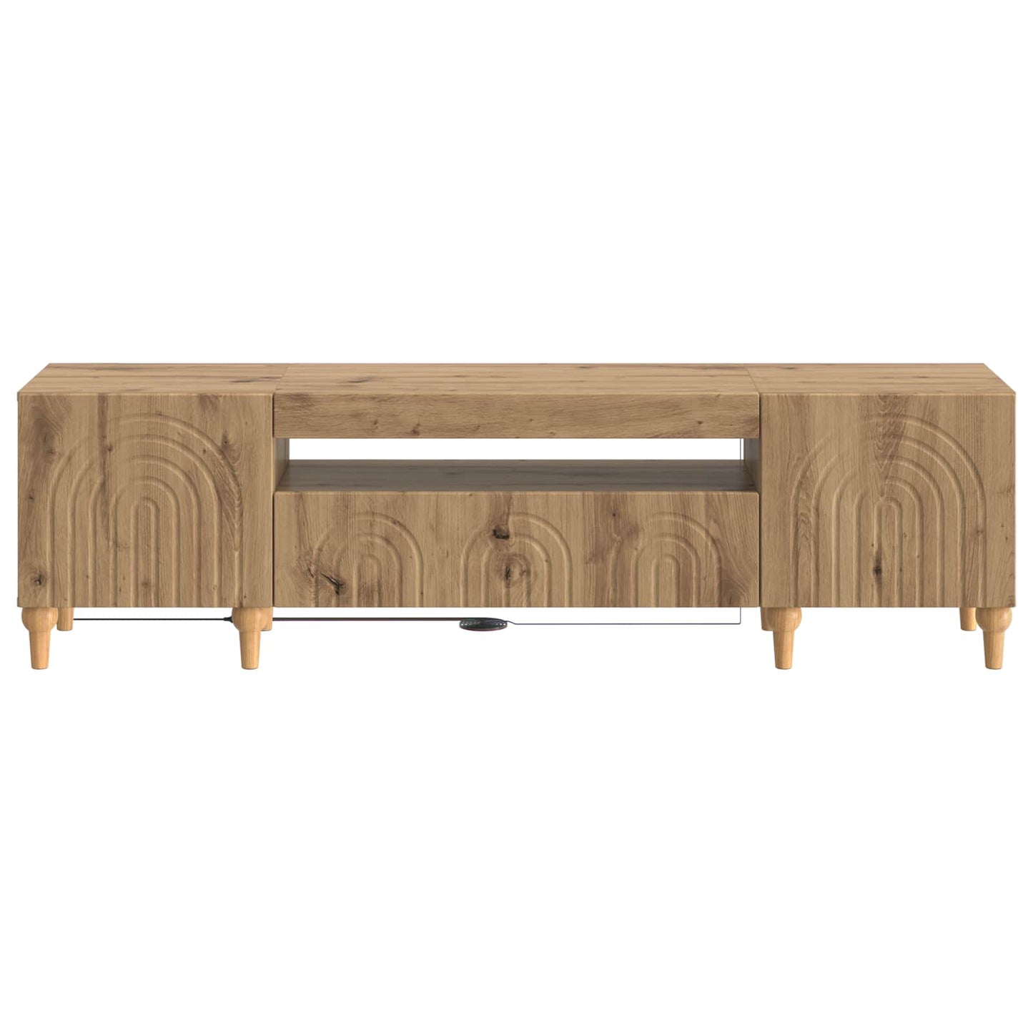 LED TV Cabinet Artisan Oak Engineered Wood