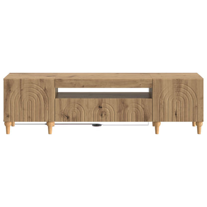 LED TV Cabinet Artisan Oak Engineered Wood