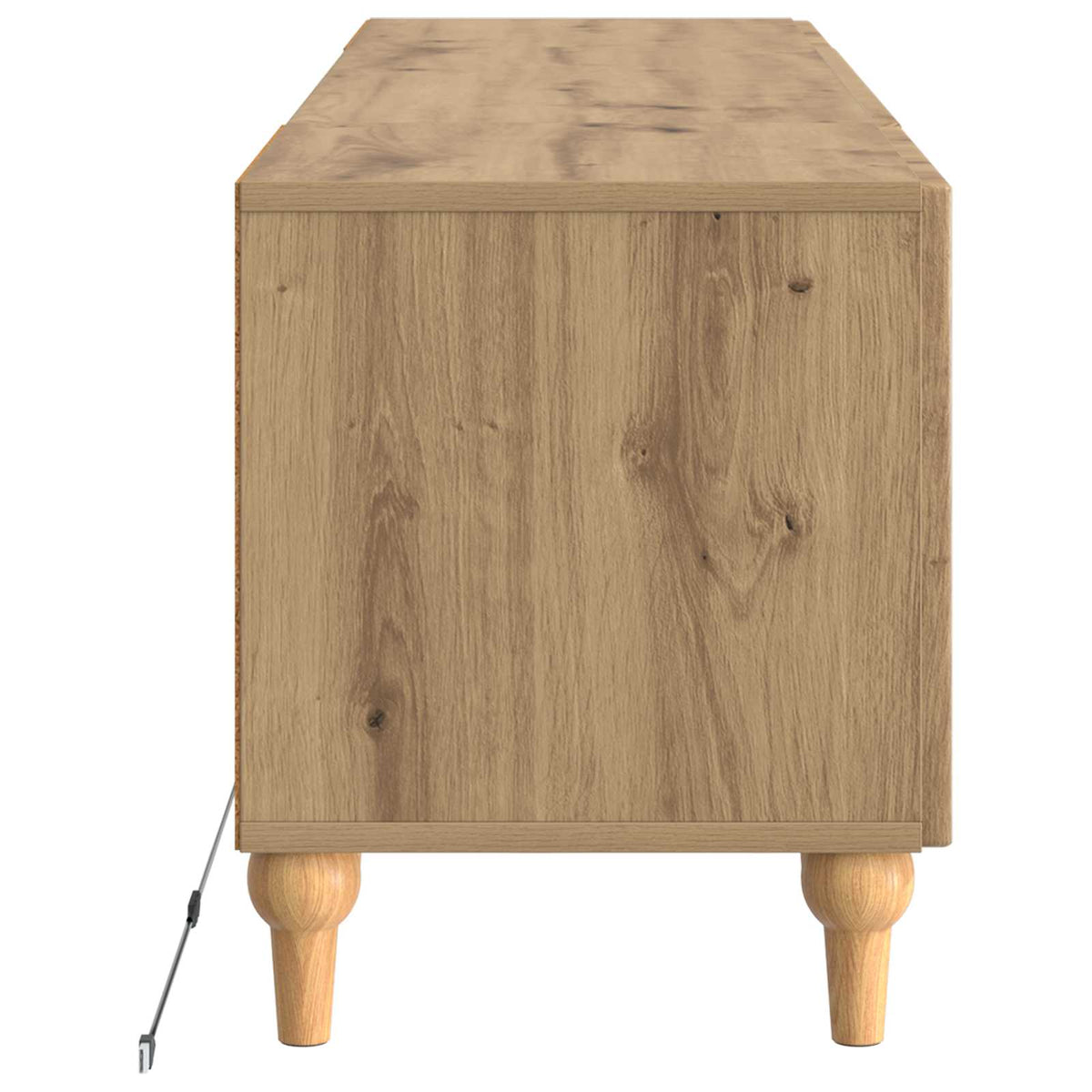 LED TV Cabinet ALKMAAR 153 x 35 x 43 cm Artisan Oak