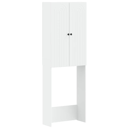 Toilet Cabinet ALKMAAR White 66 x 25.5 x 190 cm Engineered Wood