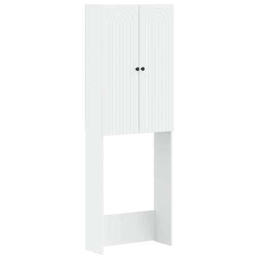 Toilet Cabinet ALKMAAR White 66 x 25.5 x 190 cm Engineered Wood