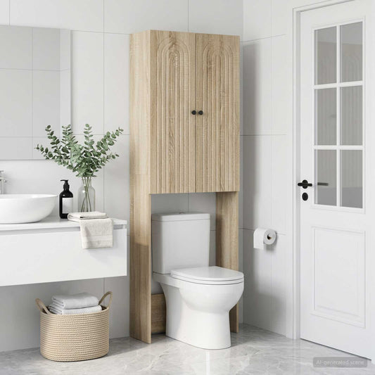 Toilet Cabinet ALKMAAR Sonoma Oak 66 x 25.5 x 190 cm