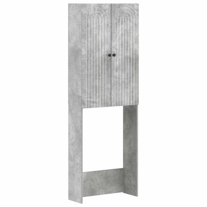 Toilet Cabinet ALKMAAR Concrete Grey 66 x 25.5 x 190 cm