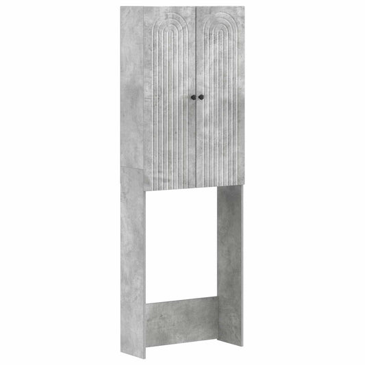 Toilet Cabinet ALKMAAR Concrete Grey 66 x 25.5 x 190 cm
