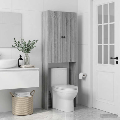 Toilet Cabinet ALKMAAR Grey Sonoma 66 x 25.5 x 190 cm