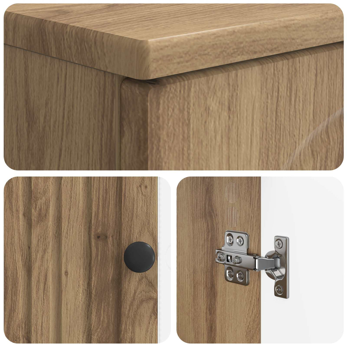 Toilet Cabinet ALKMAAR Artisan Oak 66 x 25.5 x 190 cm