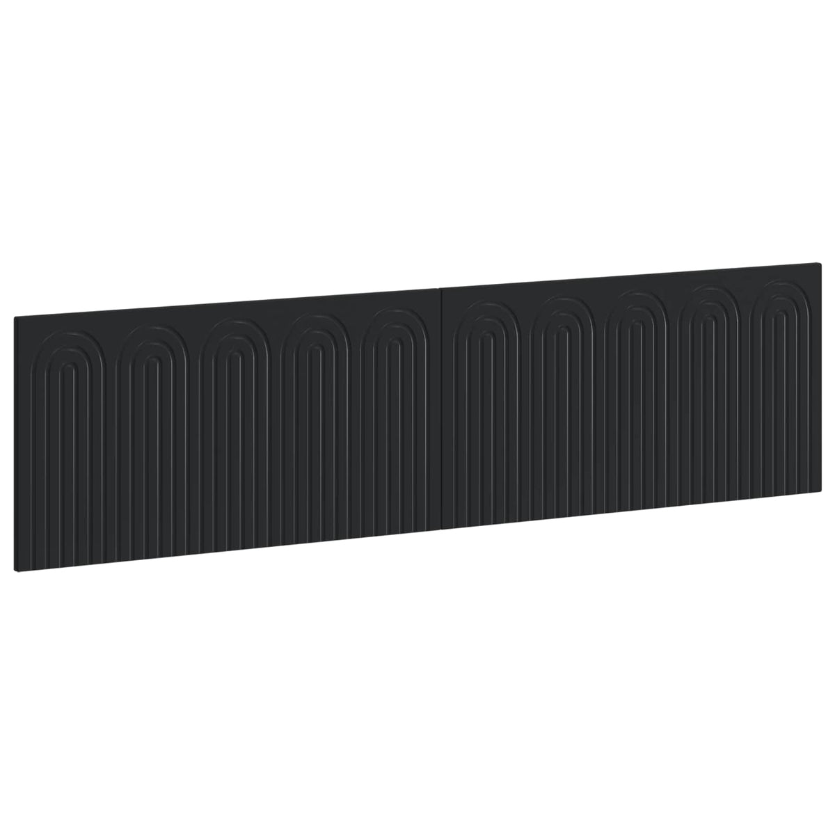 Wall-Mounted Headboard ALKMAAR Black Engineered Wood