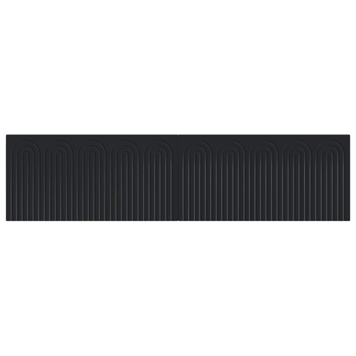 Wall-Mounted Headboard ALKMAAR Black Engineered Wood