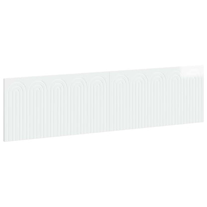 Wall-Mounted Headboard ALKMAAR High Gloss White Engineered Wood