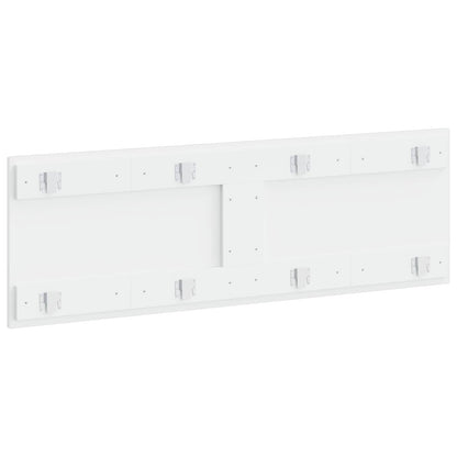 Wall-Mounted Headboard ALKMAAR High Gloss White Engineered Wood