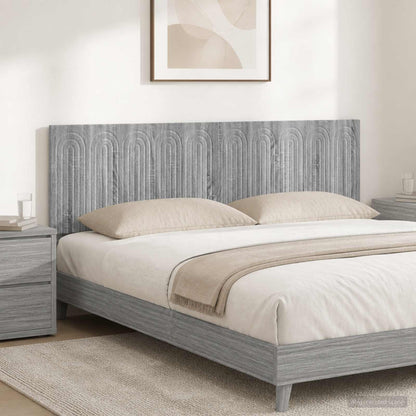 Wall-Mounted Headboard ALKMAAR Grey Sonoma Engineered Wood