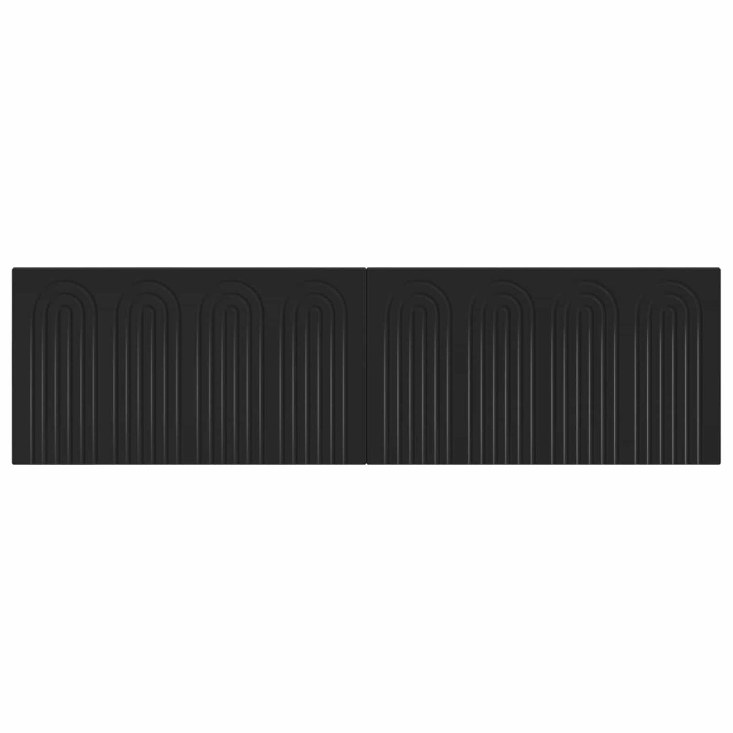Wall-Mounted Headboard ALKMAAR Black Engineered Wood