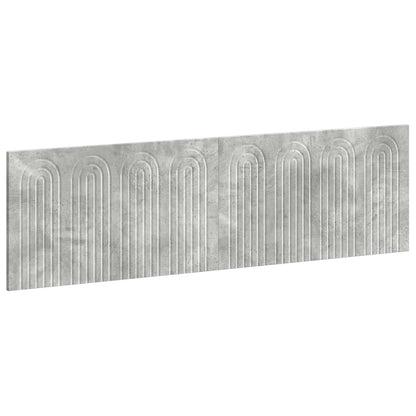 Wall-Mounted Headboard ALKMAAR Concrete Grey Engineered Wood