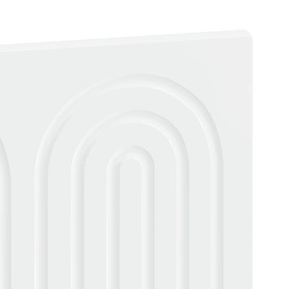 Wall-Mounted Headboard ALKMAAR High Gloss White Engineered Wood