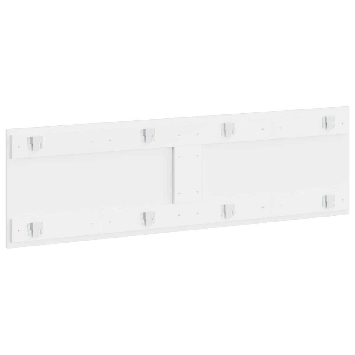 Wall-Mounted Headboard ALKMAAR High Gloss White Engineered Wood