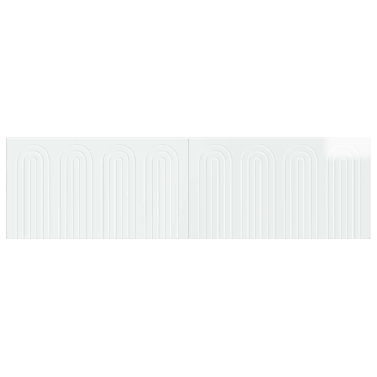 Wall-Mounted Headboard ALKMAAR High Gloss White Engineered Wood