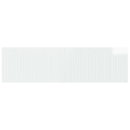Wall-Mounted Headboard ALKMAAR High Gloss White Engineered Wood