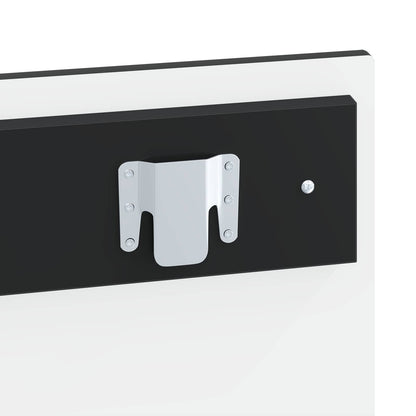 Wall-Mounted Headboard ALKMAAR Black Engineered Wood