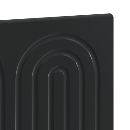 Wall-Mounted Headboard ALKMAAR Black Engineered Wood