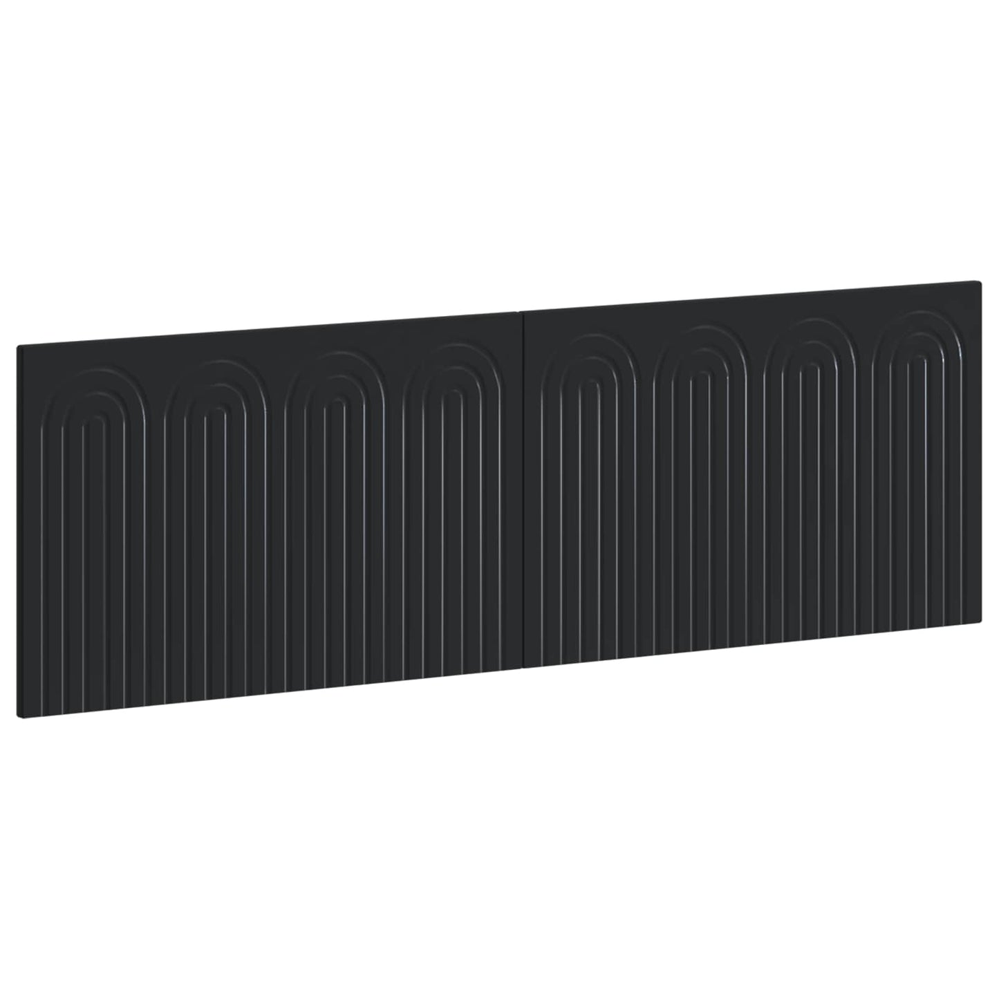Wall-Mounted Headboard ALKMAAR Black Engineered Wood