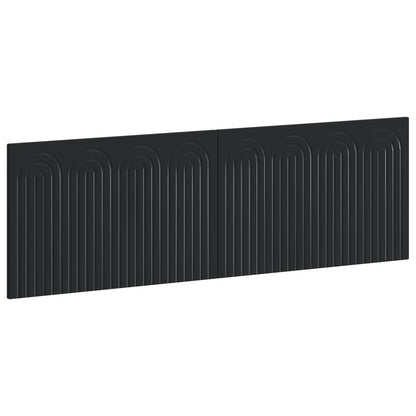Wall-Mounted Headboard ALKMAAR Black Engineered Wood