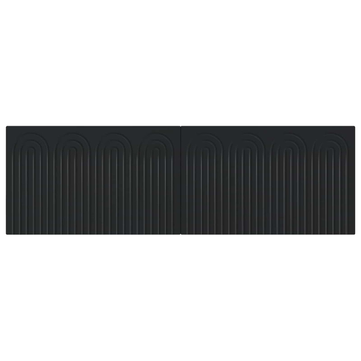 Wall-Mounted Headboard ALKMAAR Black Engineered Wood