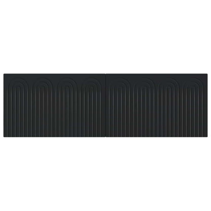 Wall-Mounted Headboard ALKMAAR Black Engineered Wood