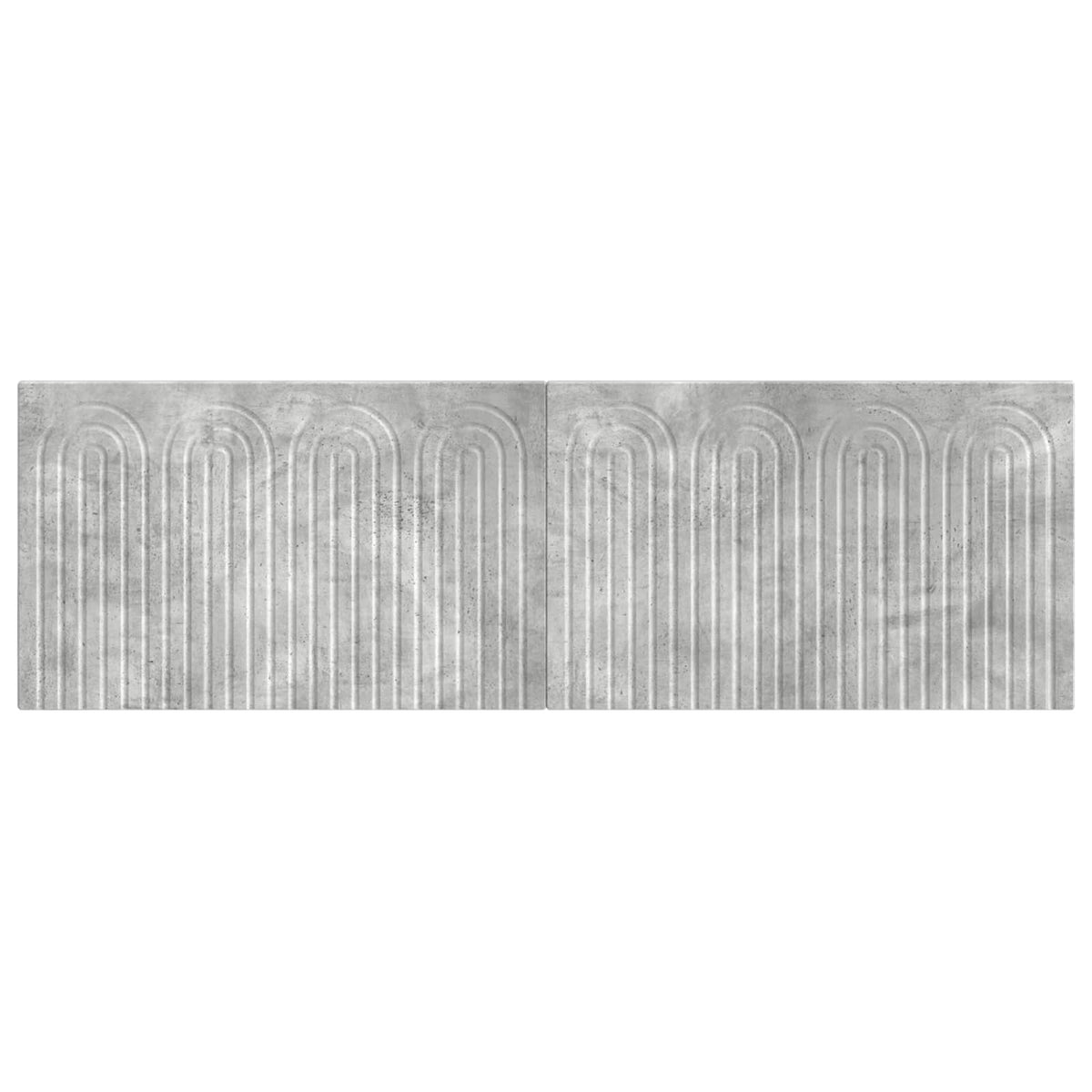 Wall-Mounted Headboard ALKMAAR Concrete Grey Engineered Wood