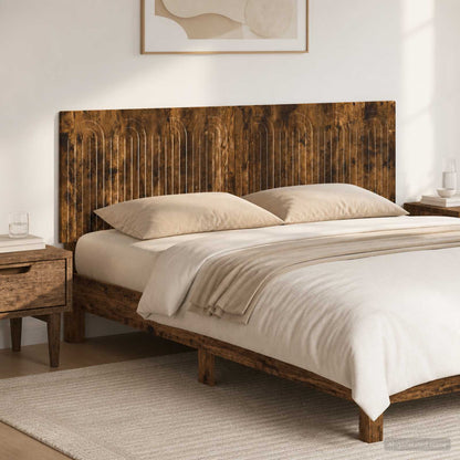 Wall-Mounted Headboard ALKMAAR Smoked Oak Engineered Wood