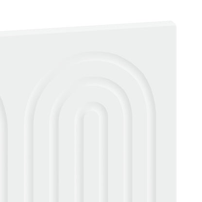 Wall-Mounted Headboard ALKMAAR White Engineered Wood