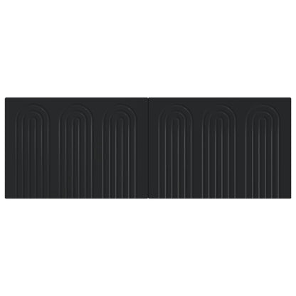Wall-Mounted Headboard ALKMAAR Black Engineered Wood