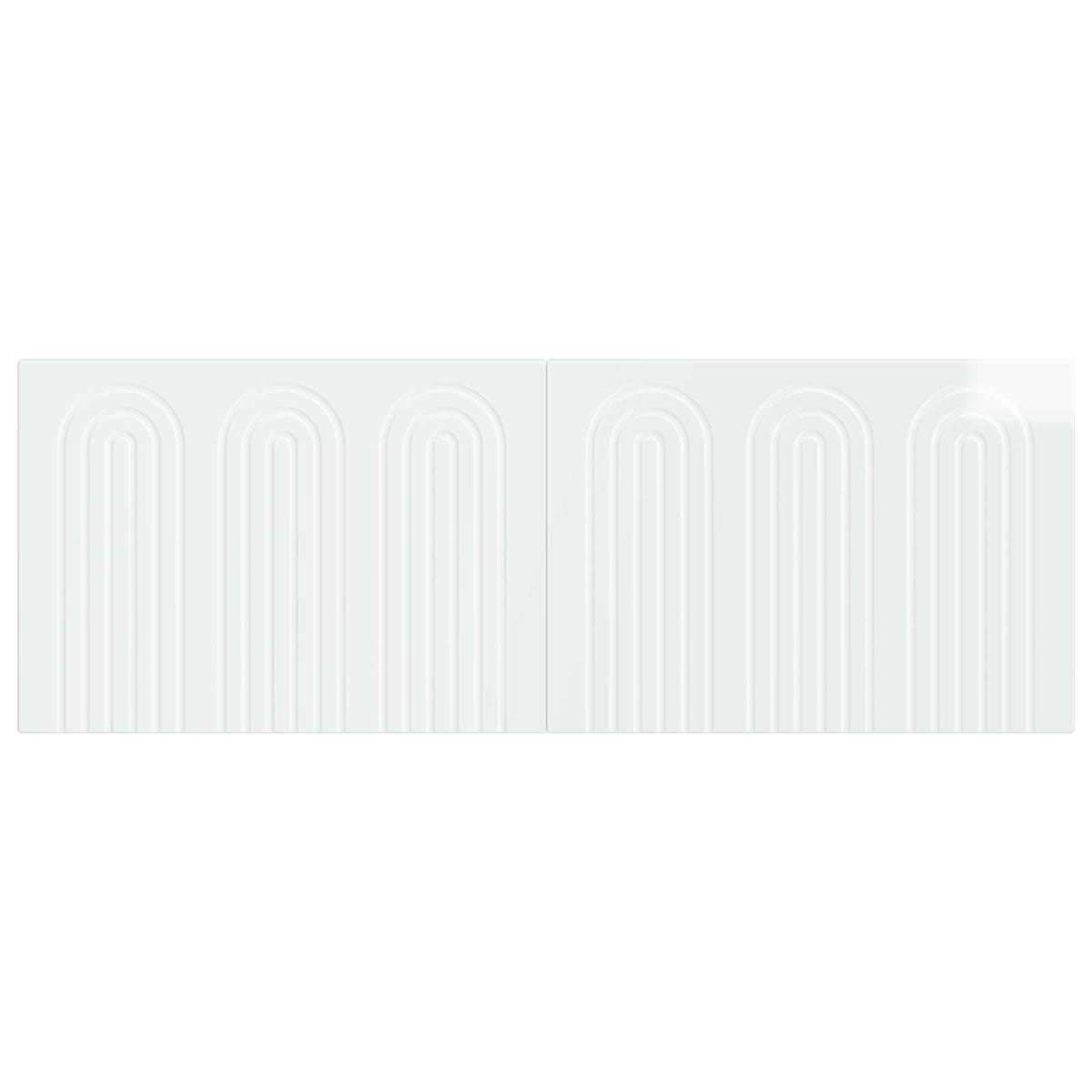 Wall-Mounted Headboard ALKMAAR High Gloss White Engineered Wood