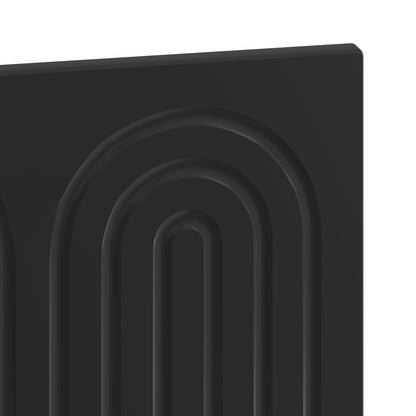 Wall-Mounted Headboard ALKMAAR Black Engineered Wood