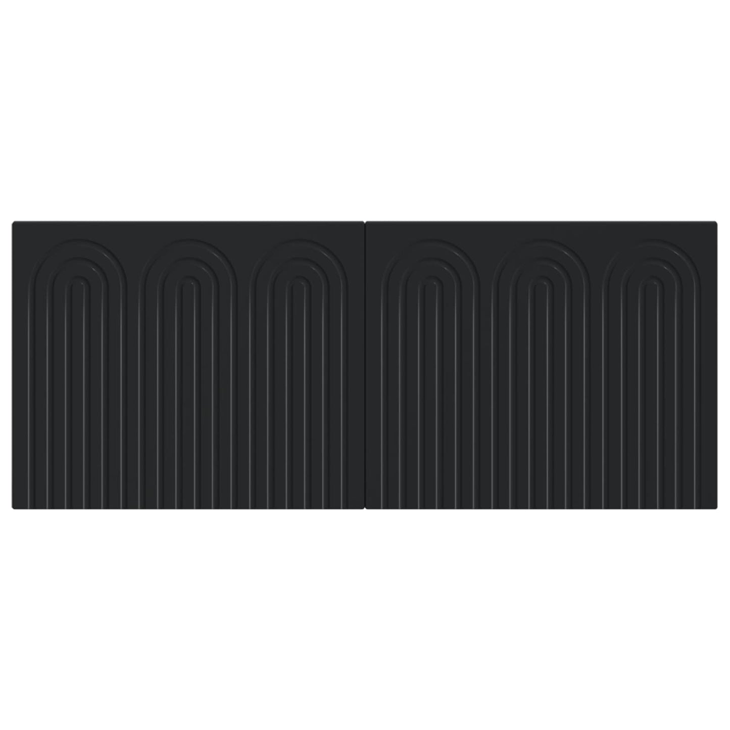 Wall-Mounted Headboard ALKMAAR Black Engineered Wood