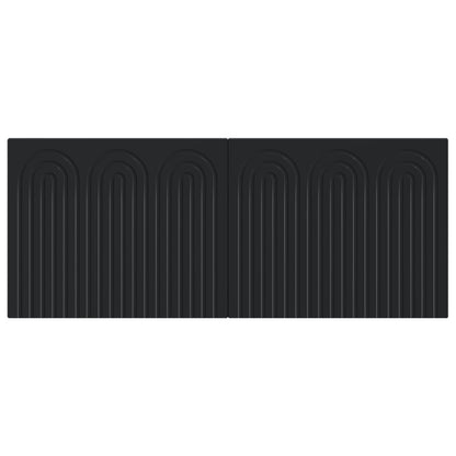 Wall-Mounted Headboard ALKMAAR Black Engineered Wood