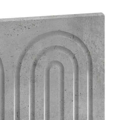 Wall-Mounted Headboard ALKMAAR Concrete Grey Engineered Wood