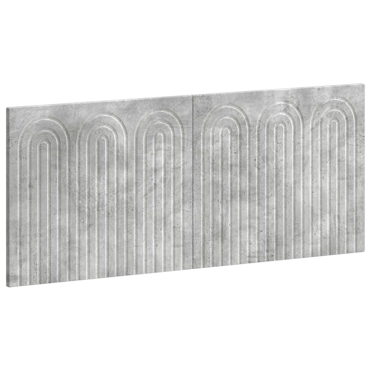 Wall-Mounted Headboard ALKMAAR Concrete Grey Engineered Wood