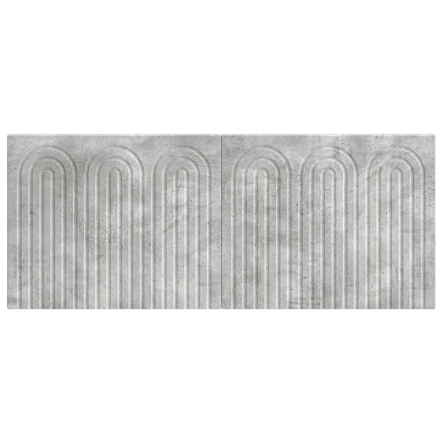 Wall-Mounted Headboard ALKMAAR Concrete Grey Engineered Wood
