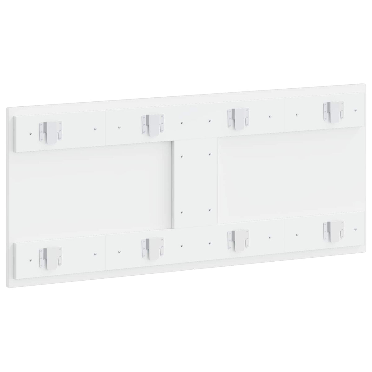 Wall-Mounted Headboard ALKMAAR High Gloss White Engineered Wood