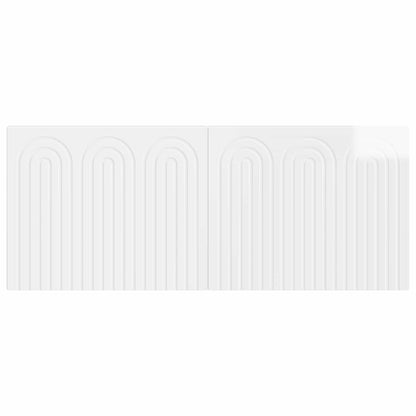 Wall-Mounted Headboard ALKMAAR High Gloss White Engineered Wood