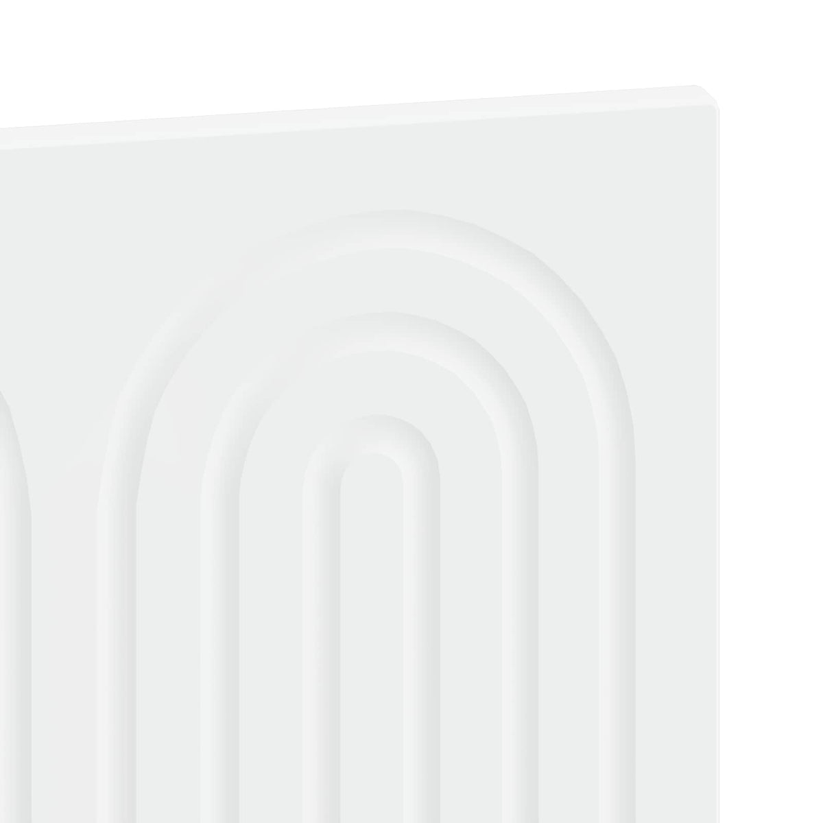 Wall-Mounted Headboard ALKMAAR White Engineered Wood