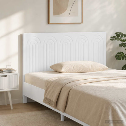 Wall-Mounted Headboard ALKMAAR White Engineered Wood