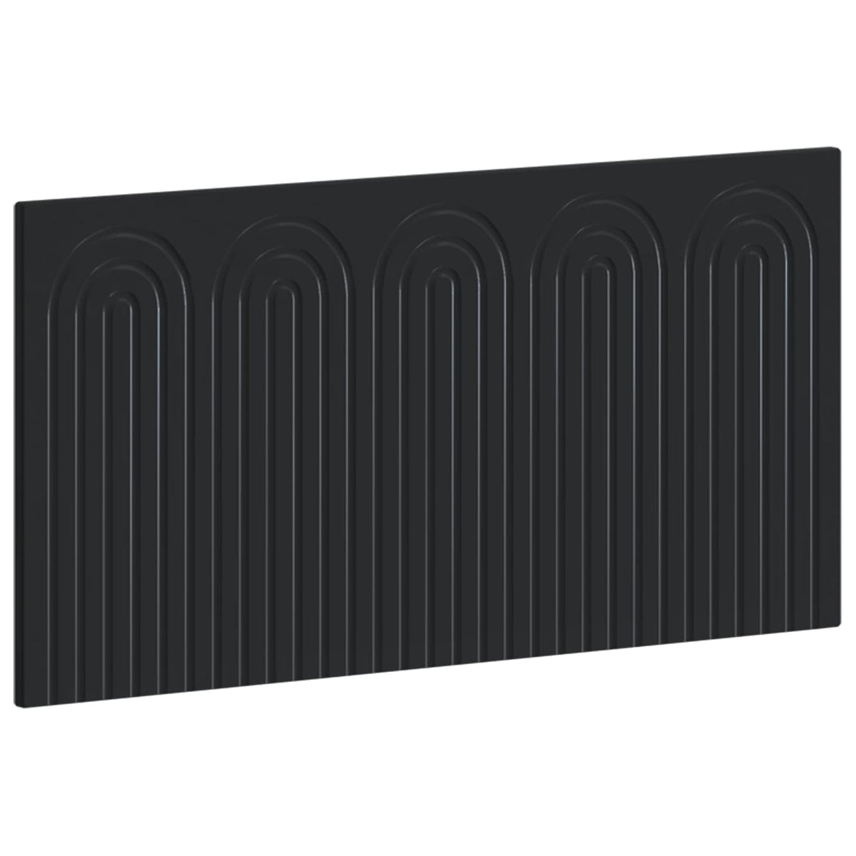 Wall-Mounted Headboard ALKMAAR Black Engineered Wood