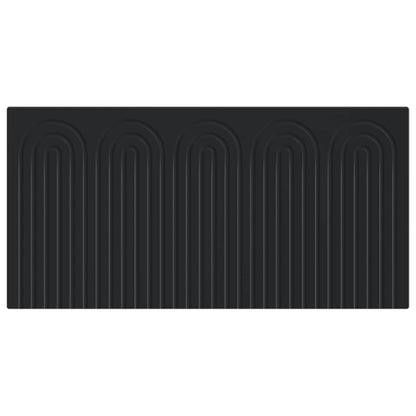 Wall-Mounted Headboard ALKMAAR Black Engineered Wood