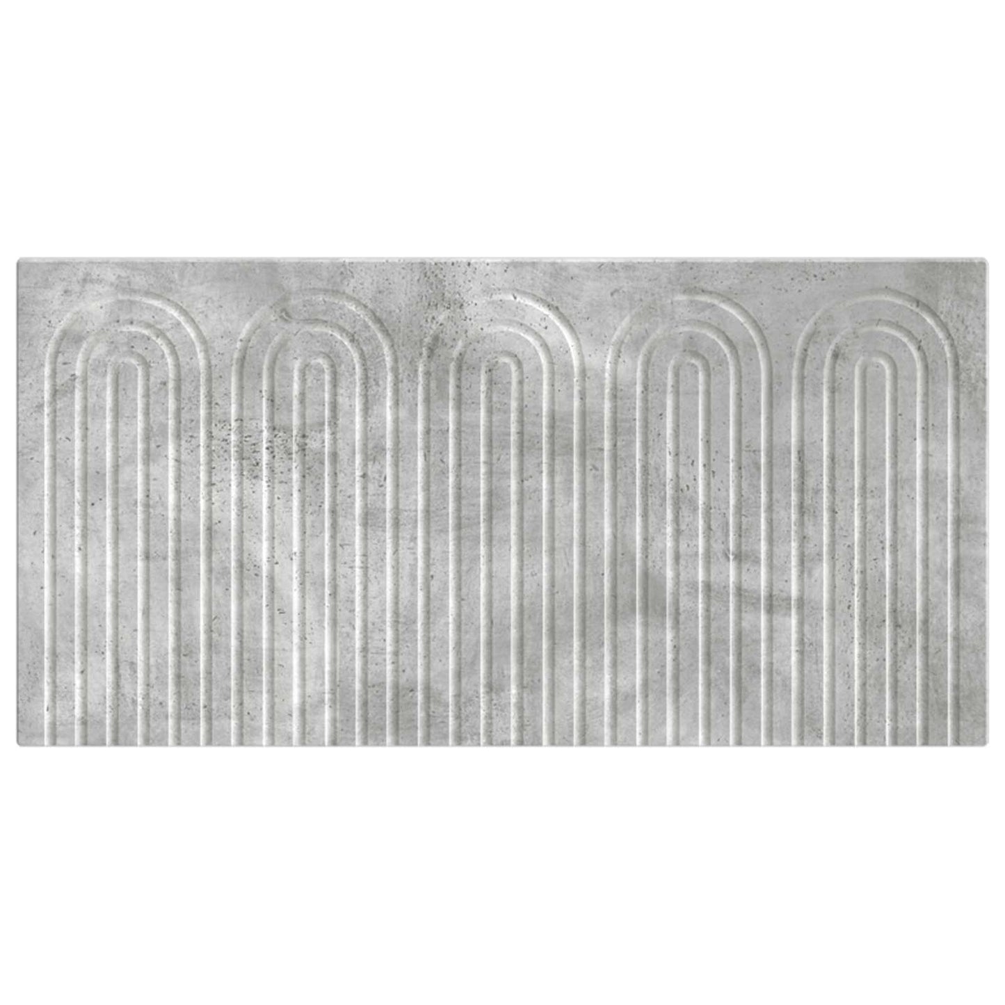 Wall-Mounted Headboard ALKMAAR Concrete Grey Engineered Wood