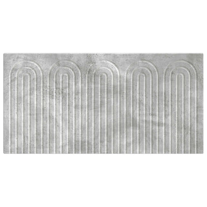 Wall-Mounted Headboard ALKMAAR Concrete Grey Engineered Wood