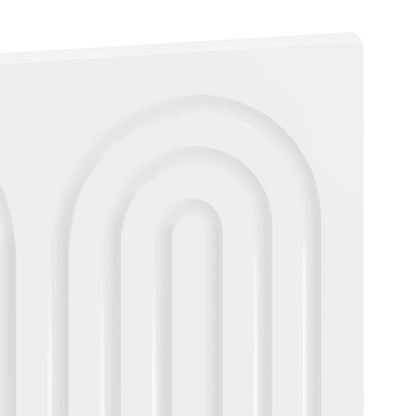 Wall-Mounted Headboard ALKMAAR High Gloss White Engineered Wood